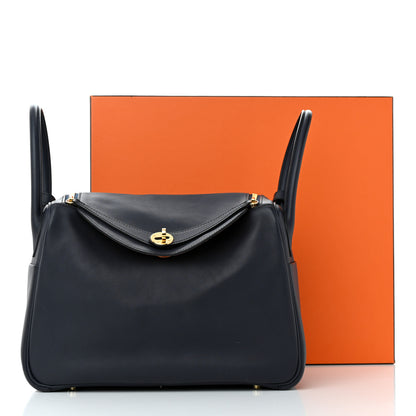 Hermes Swift Verso Lindy 30 Bleu Indigo Orange Poppy 12 of 12