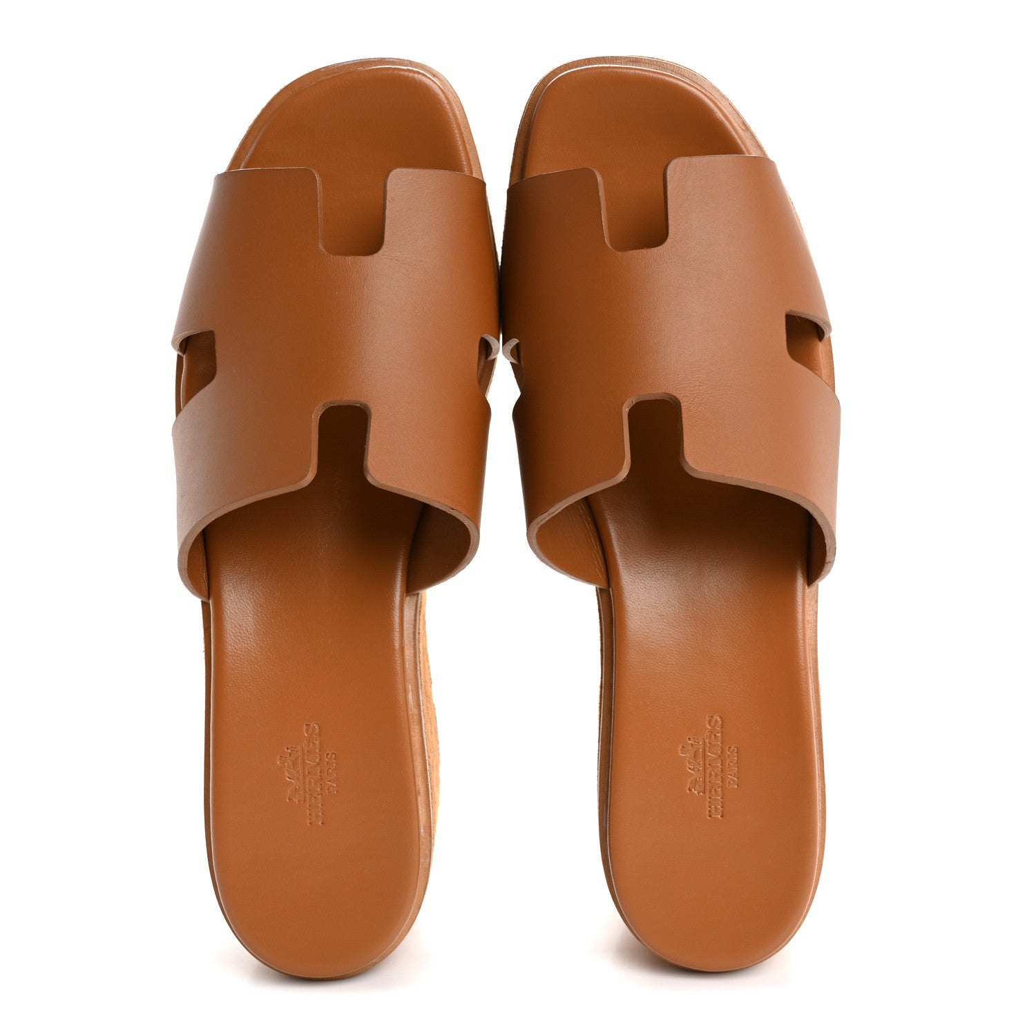 Hermes Calfskin Suede Goatskin Eze 30 Sandals 41 Naturel 2 of 12