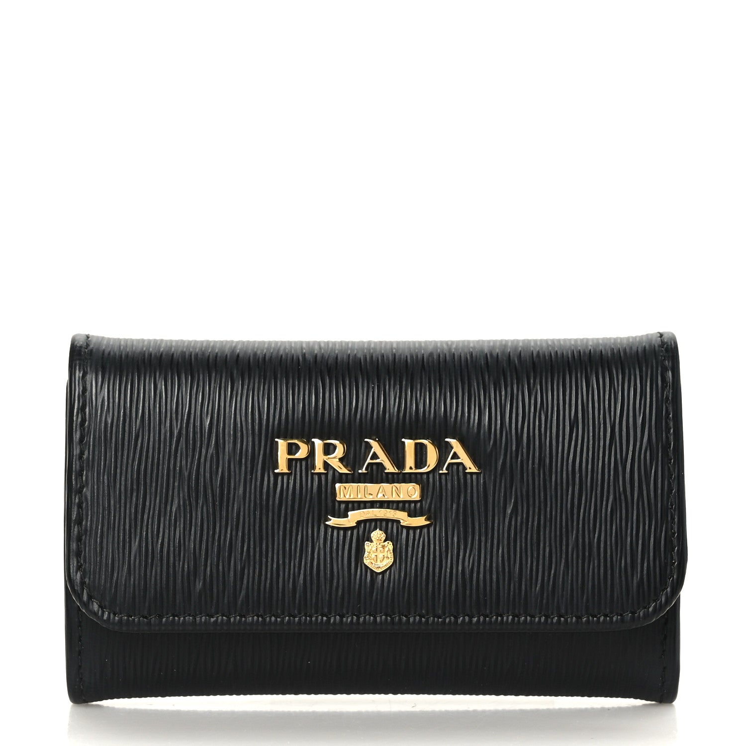 Prada Vitello Move 6 Key Holder Black 1 of 6