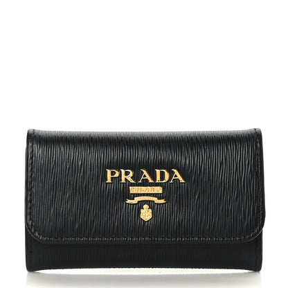 Prada Vitello Move 6 Key Holder Black 1 of 6