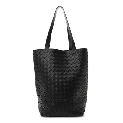 Bottega Veneta Calfskin Intrecciato Small Tote Bag Black 1 of 11