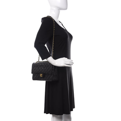 Chanel Lambskin Quilted Medium Double Flap Black 2 of 11