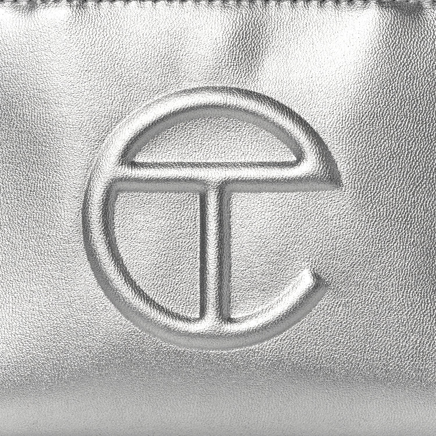 Telfar Metallic Vegan Leather Small Shopping Bag Silver 8 of 10