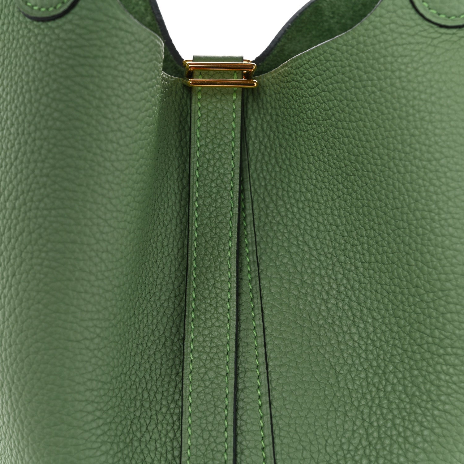Hermes Taurillon Clemence Picotin Lock 22 MM Vert Criquet 8 of 10
