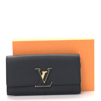 Louis Vuitton Taurillon Capucines Wallet Black 9 of 9