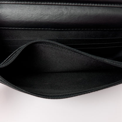 Chanel Grained Calfskin Quilted Boy Wallet On Chain WOC Black 6 of 14