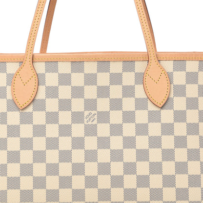 Louis Vuitton Damier Azur Neo Neverfull MM Rose Ballerine 11 of 11