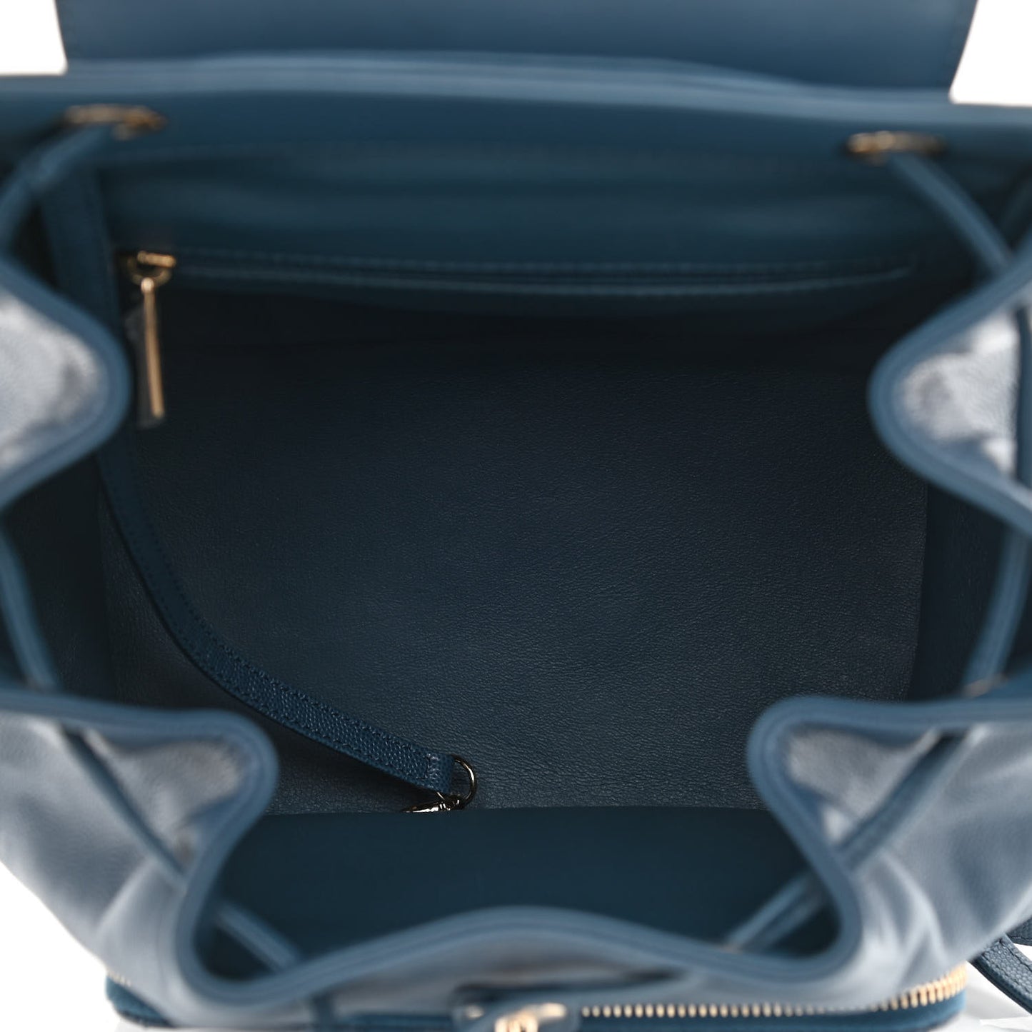 Caviar Quilted Business Affinity Backpack Blue