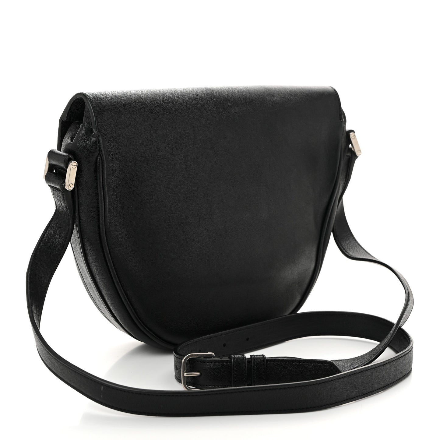 Calfskin Y Studs Crossbody Bag Black