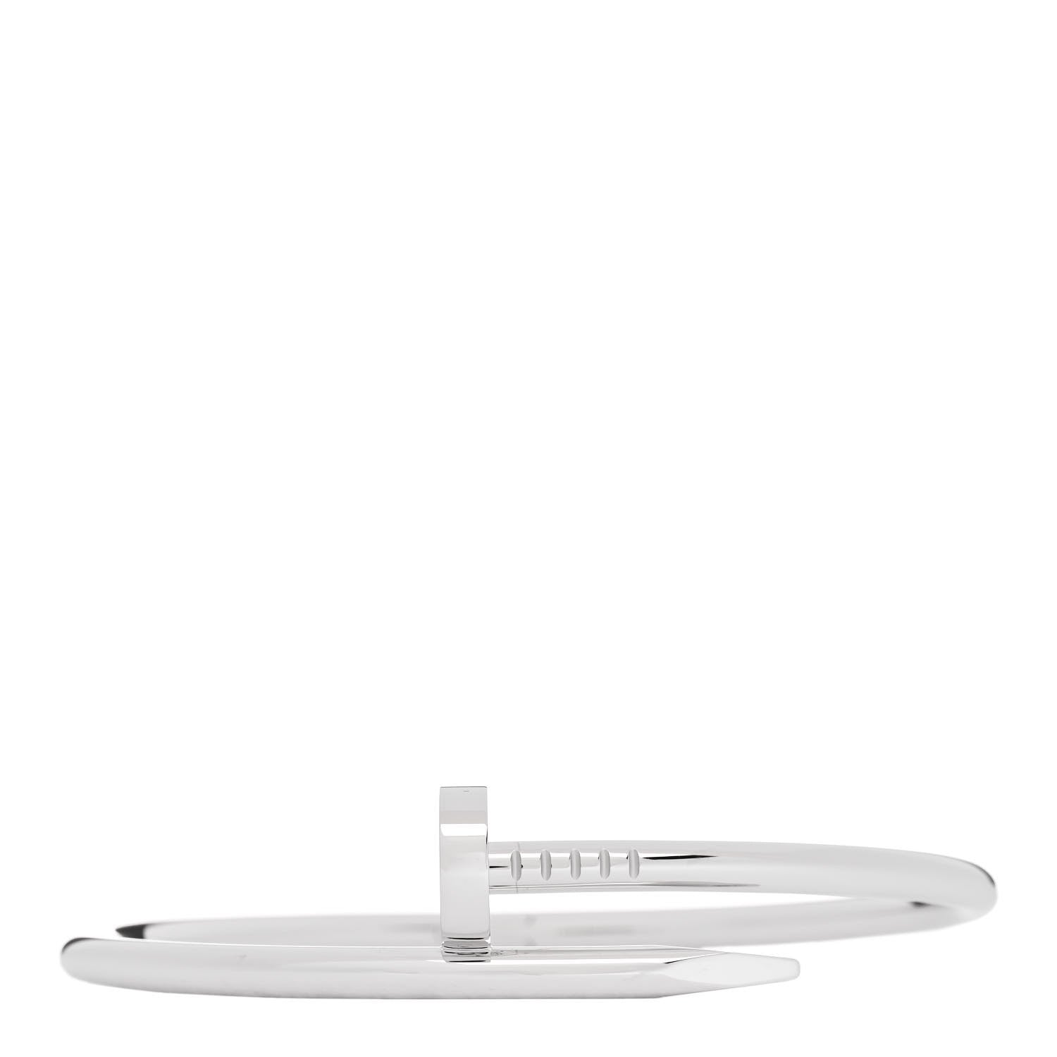Cartier 18K White Gold Juste Un Clou Bracelet 17 1 of 5