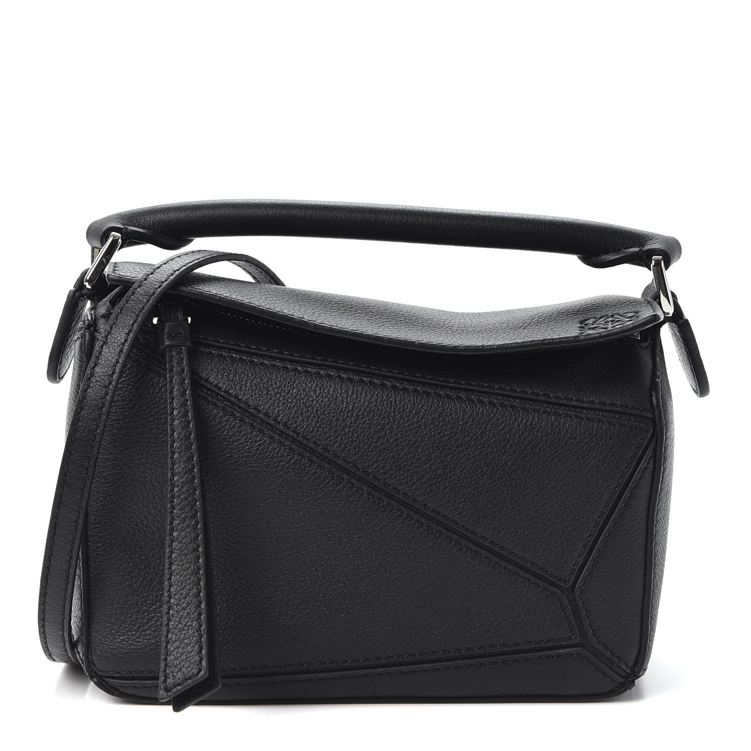 Loewe Calfskin Mini Puzzle Bag Black 1 of 9