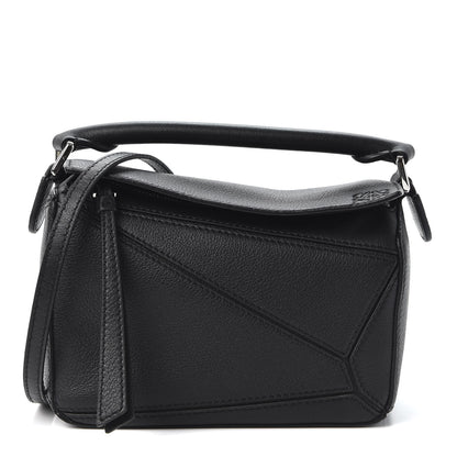 Loewe Calfskin Mini Puzzle Bag Black 1 of 9