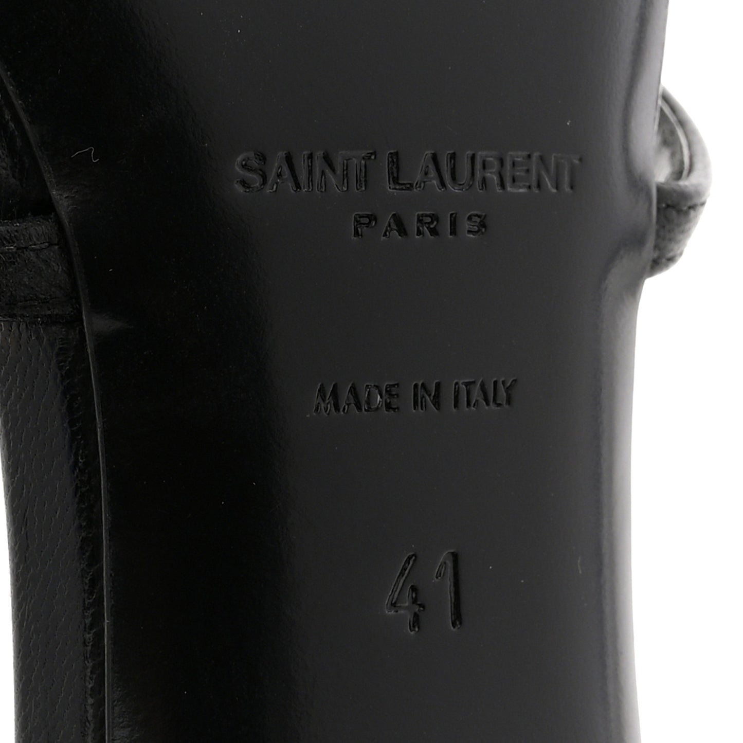 Calfskin Cassandra 100 Ankle Strap Sandals 41 Black