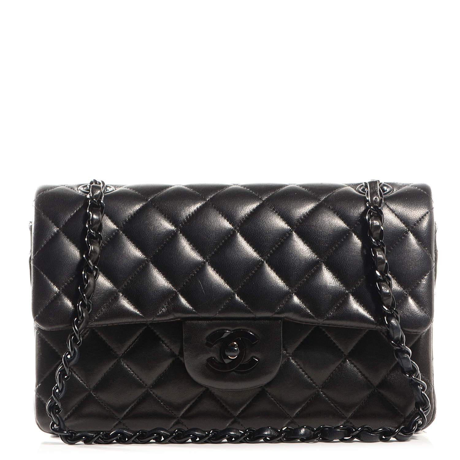 Chanel Lambskin Small Double Flap So Black 1 of 9