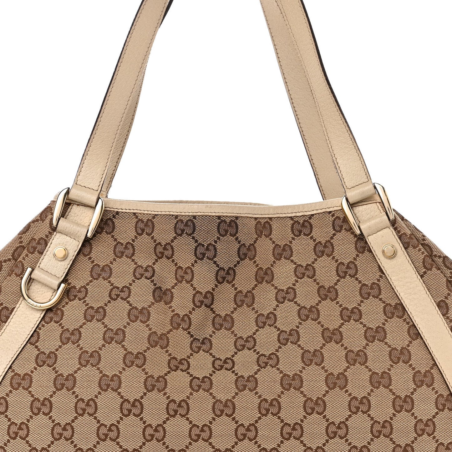 Monogram Medium Abbey Shoulder Bag Off White