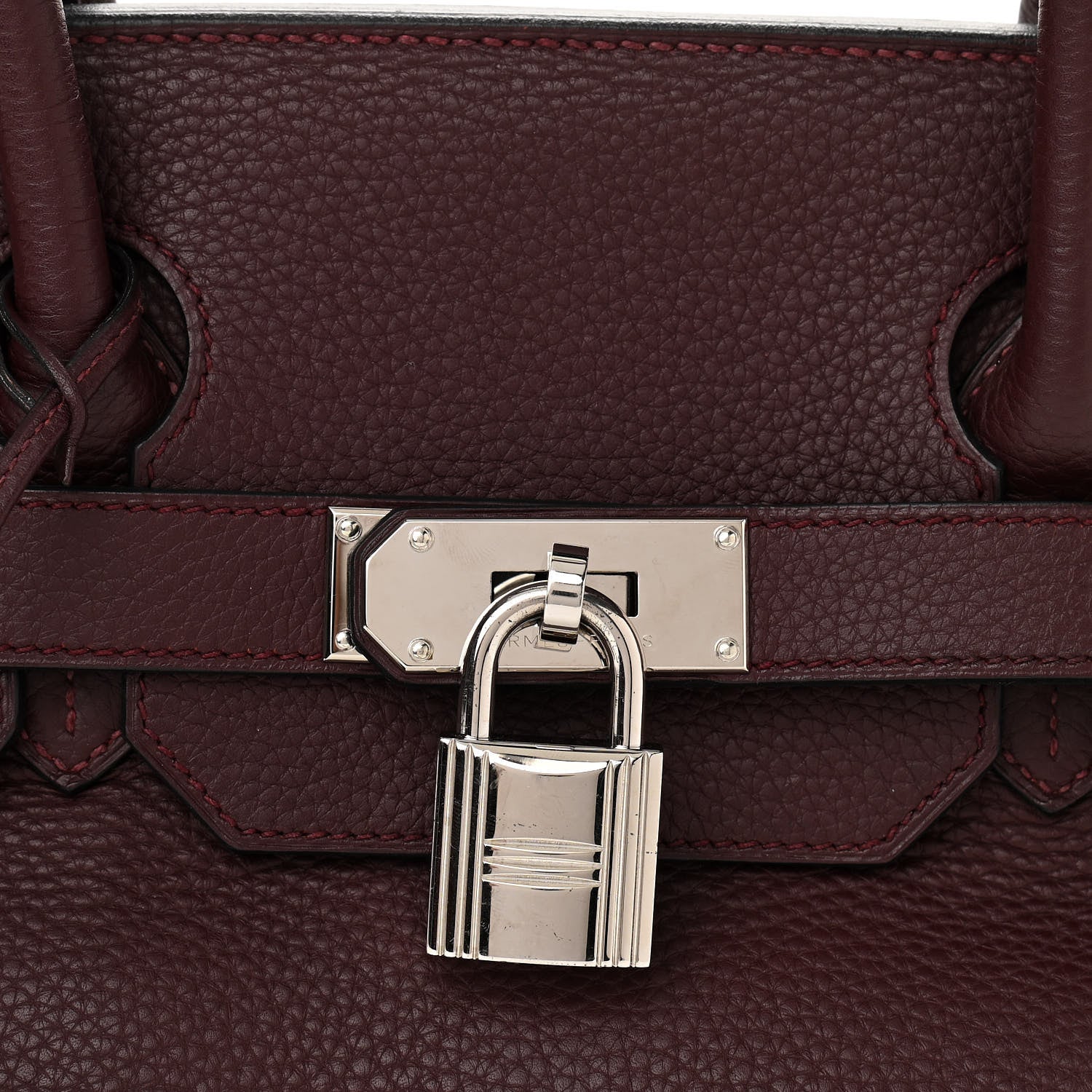 Hermes Taurillon Clemence JPG Shoulder Birkin II 42 Prune 8 of 11