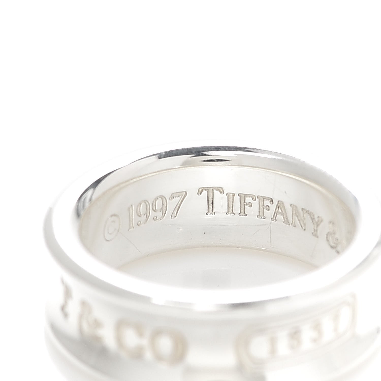 Tiffany Sterling Silver 1837 Band Ring 48 4.5 4 of 5