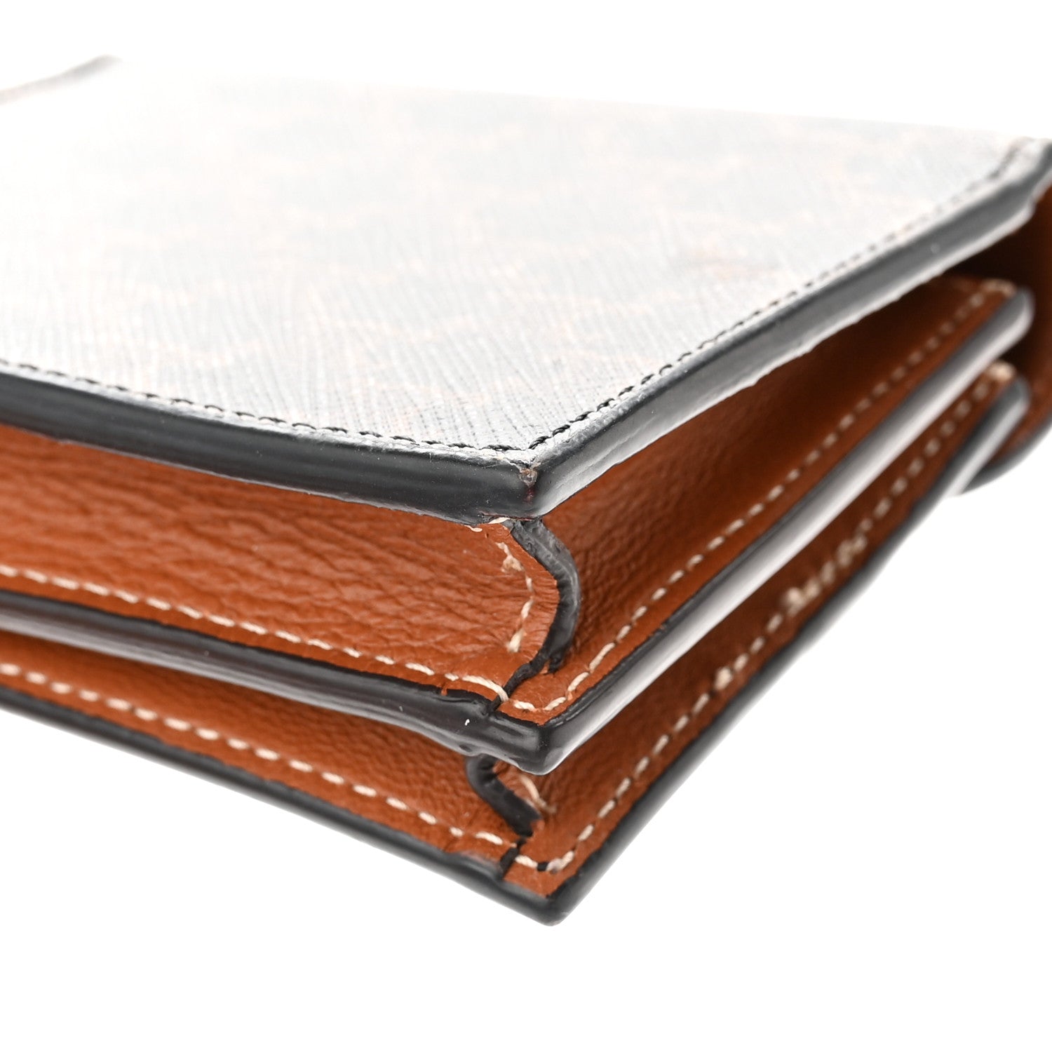 Celine Triomphe Canvas Business Card Holder Tan 8 of 11