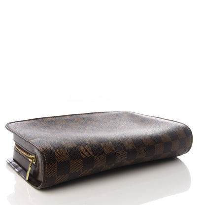 Louis Vuitton Damier Ebene Pochette Saint Louis Clutch 3 of 8