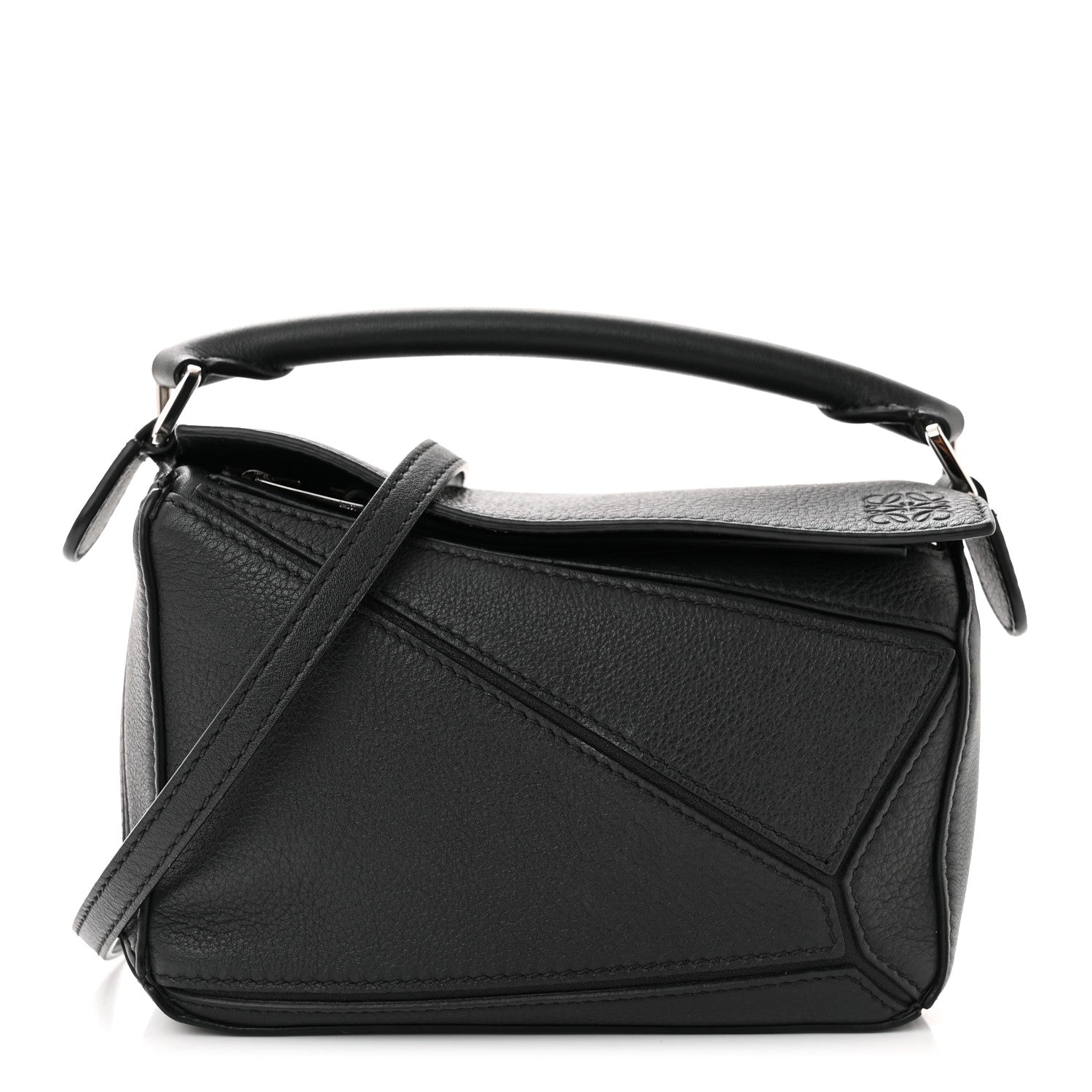 Loewe Calfskin Mini Puzzle Bag Black 1 of 10