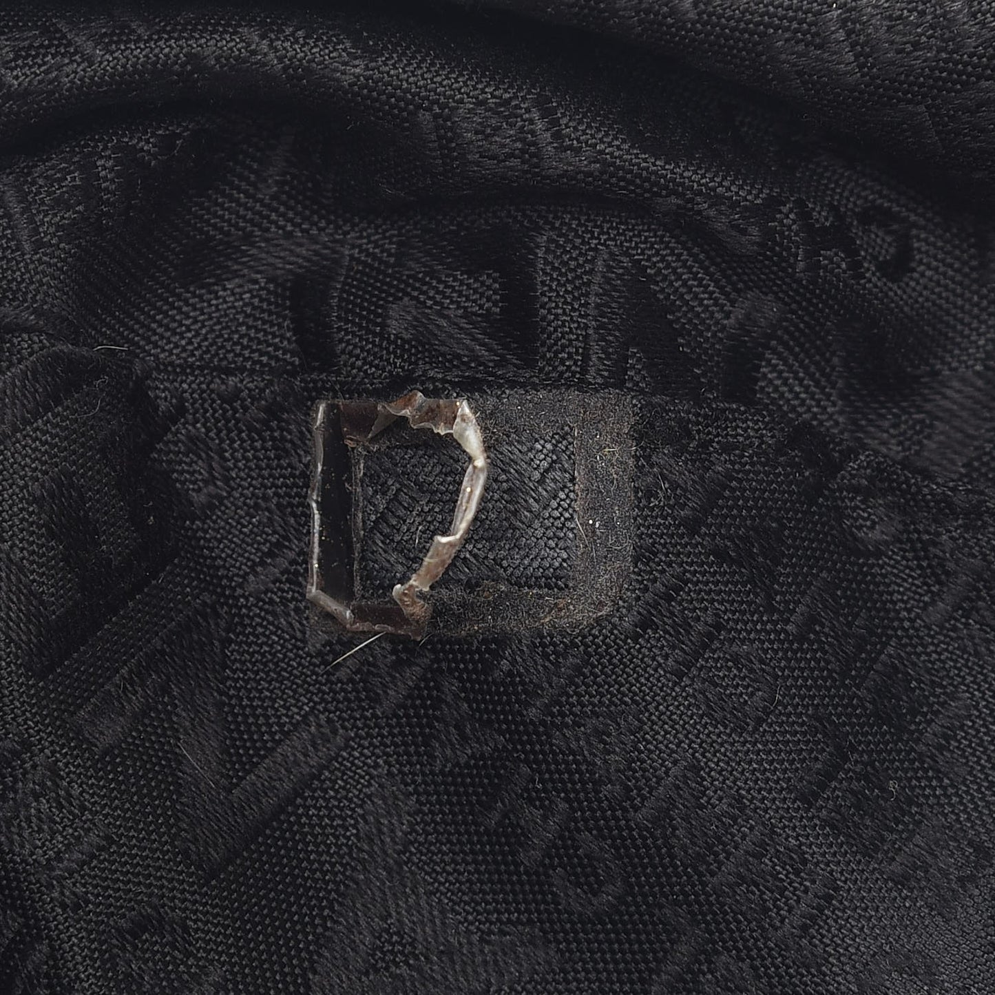 Grained Calfskin Tassel Hobo Black