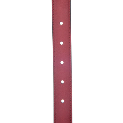 Gucci Moon Calfskin Torchon Double G 25mm Belt 80 32 Hibiscus Red 6 of 7