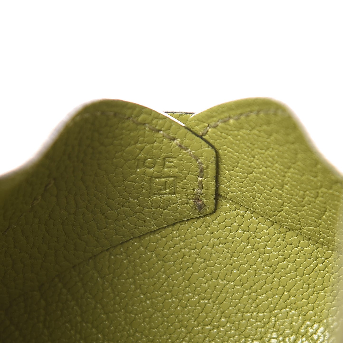 Chevre Mysore Envelope Wallet Vert Anis