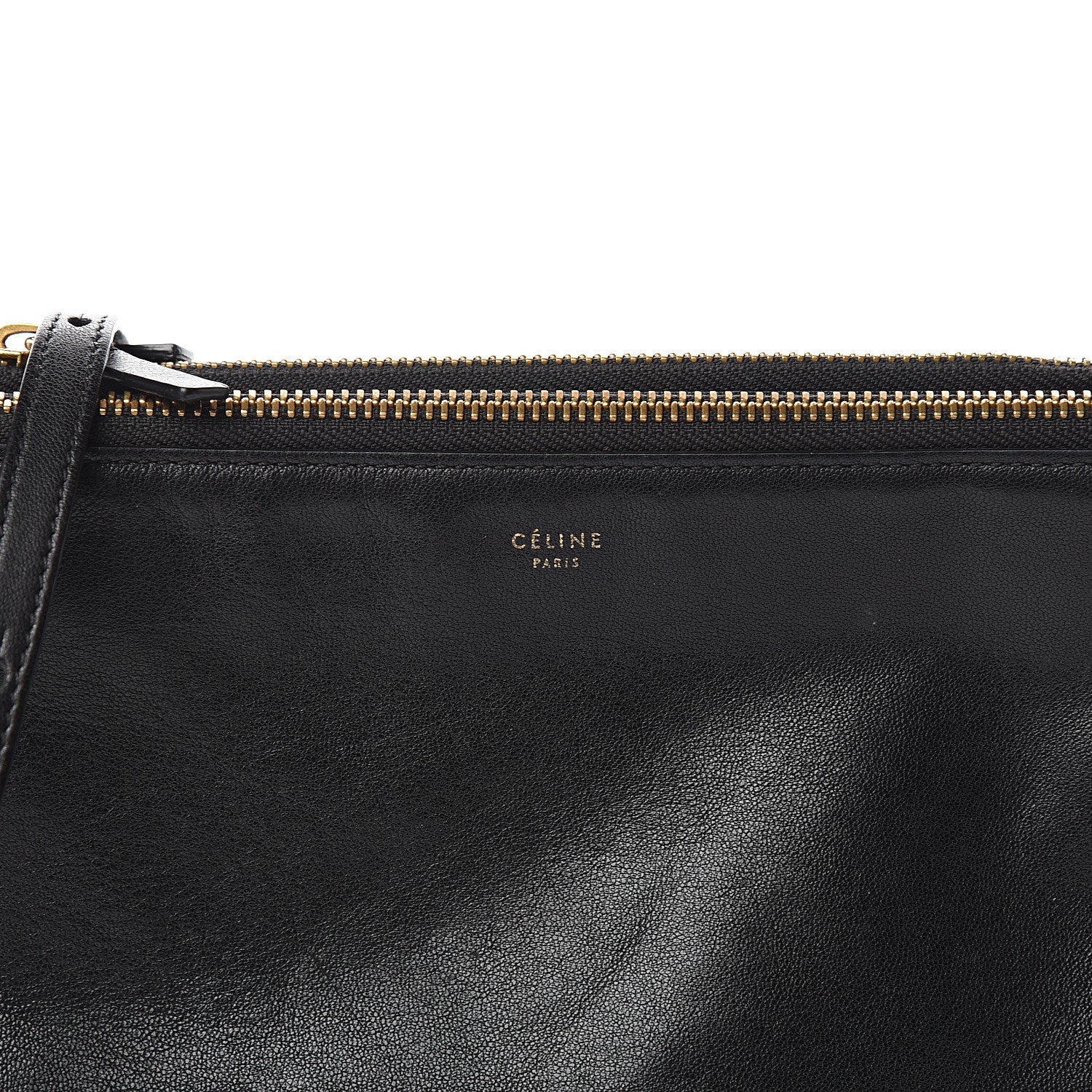 Celine Lambskin Small Trio Crossbody Bag Black 12 of 13