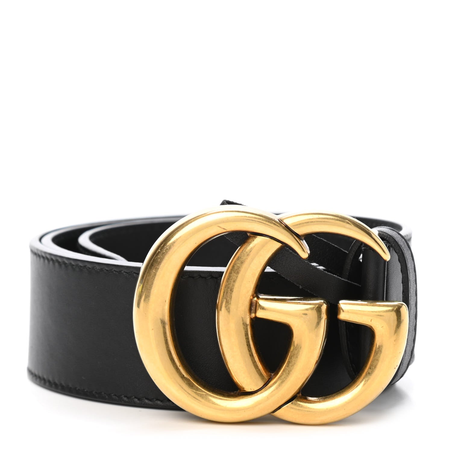 Gucci Calfskin Double G 40mm Belt 75 30 Black 1 of 4
