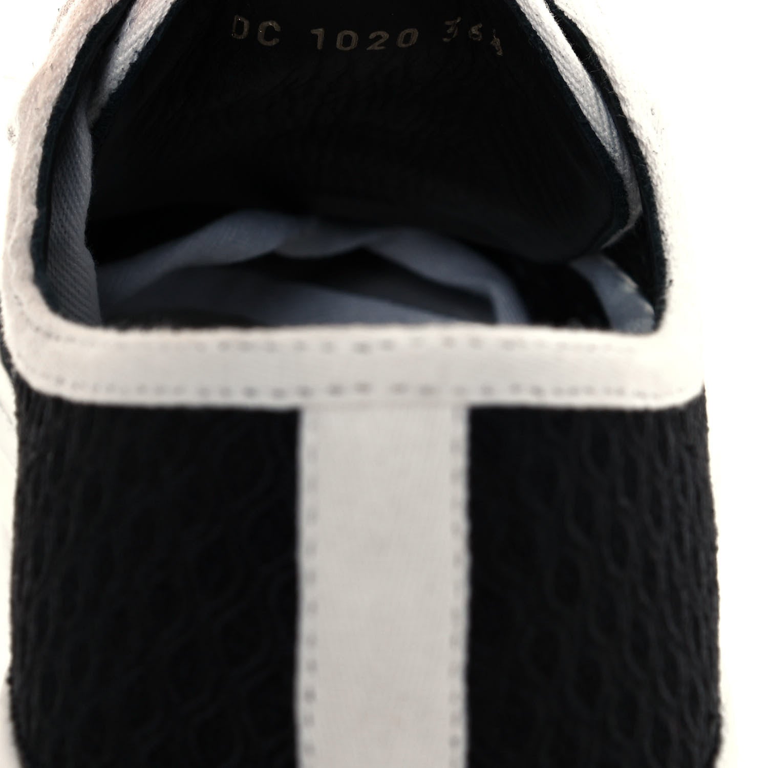 Christian Dior Resille Embroidered Walk'N'Dior Low Top Sneakers 36.5 Black 8 of 10