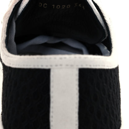 Christian Dior Resille Embroidered Walk'N'Dior Low Top Sneakers 36.5 Black 8 of 10