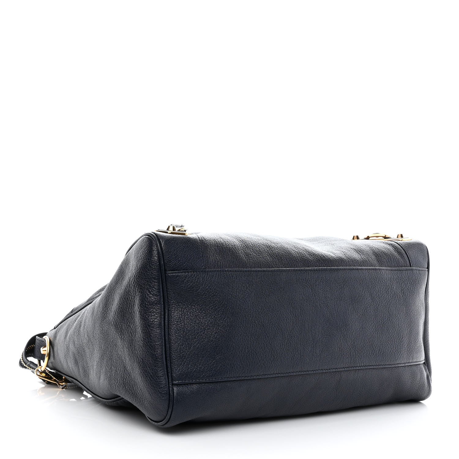 Balenciaga Chevre Gold Metallic Edge Hardware Velo Bleu Nuit Dark Sea 5 of 9