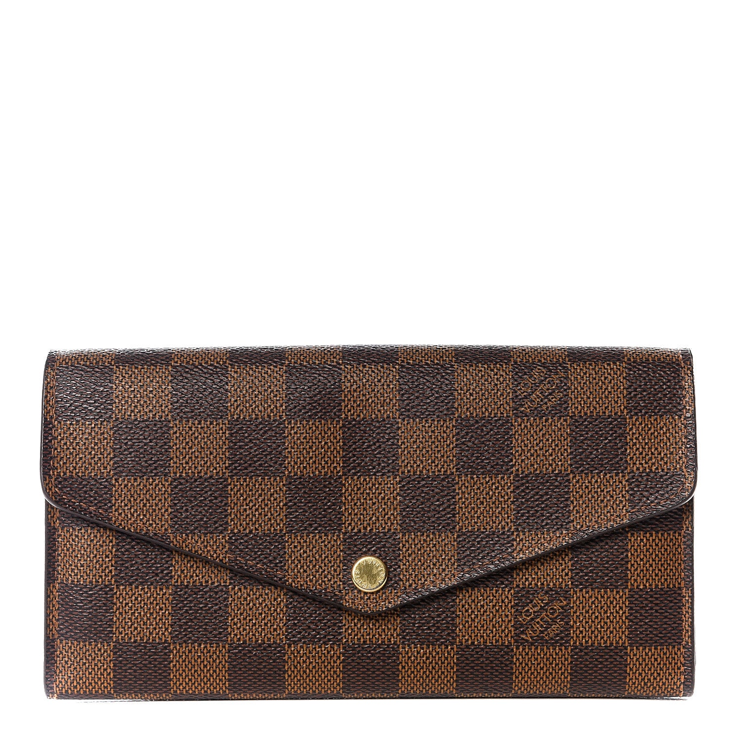 Louis Vuitton Damier Ebene Sarah Wallet NM 1 of 8