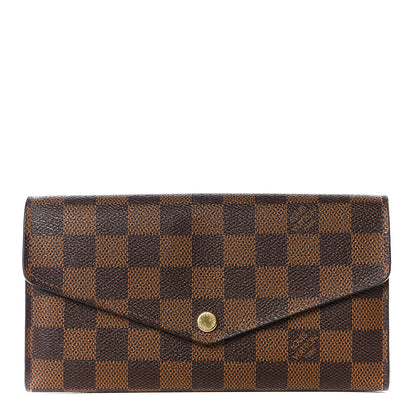 Louis Vuitton Damier Ebene Sarah Wallet NM 1 of 8
