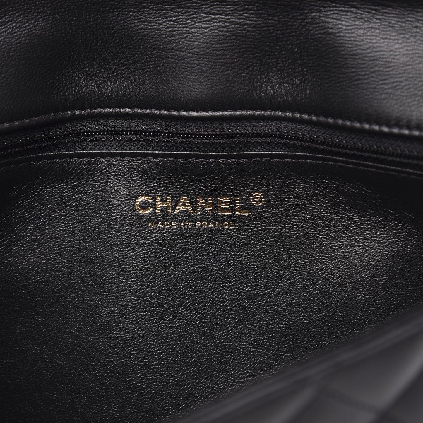 Lambskin Quilted Flap Clutch Black
