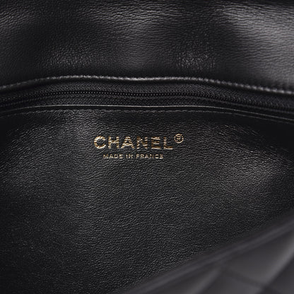 Chanel Lambskin Quilted Flap Clutch Black 6 of 10