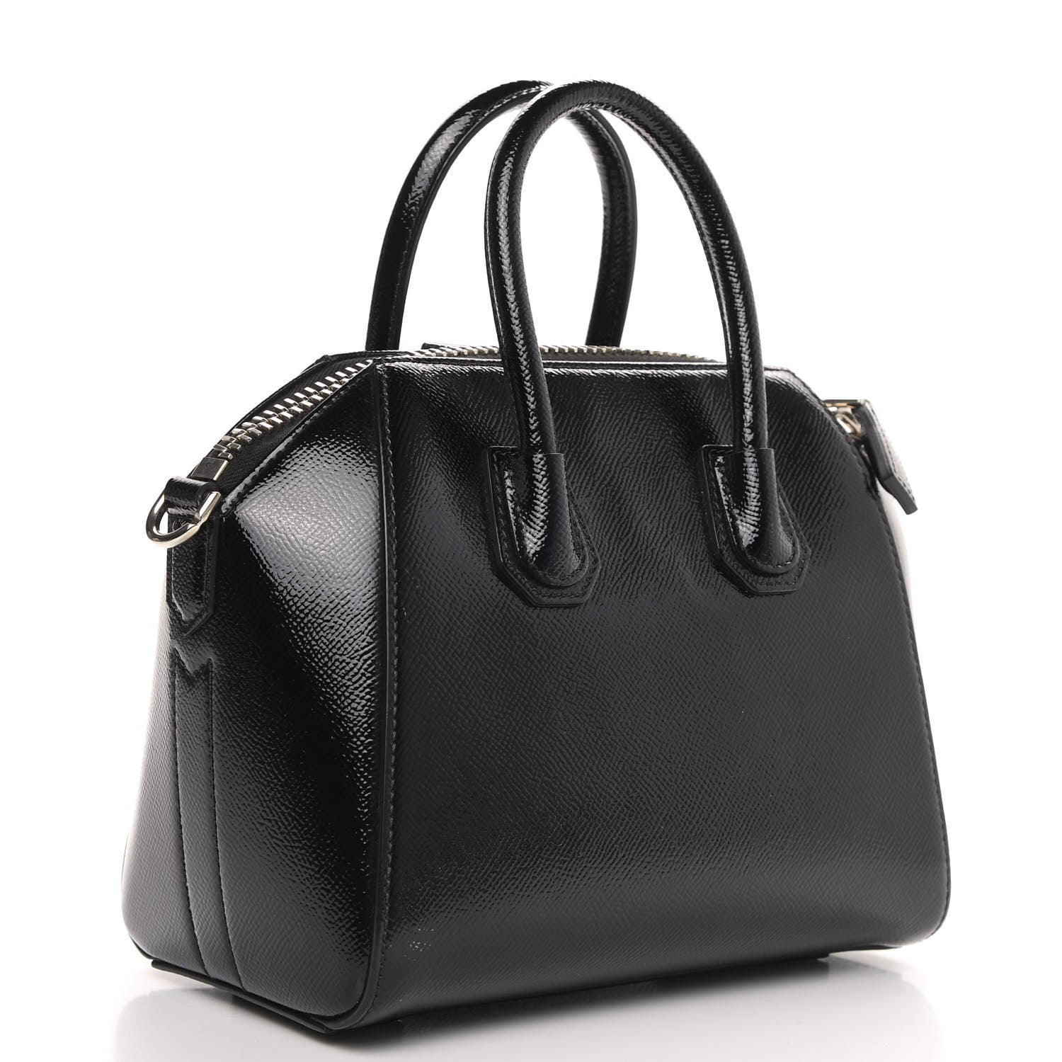 Givenchy Textured Patent Calfskin Mini Antigona Black 3 of 11
