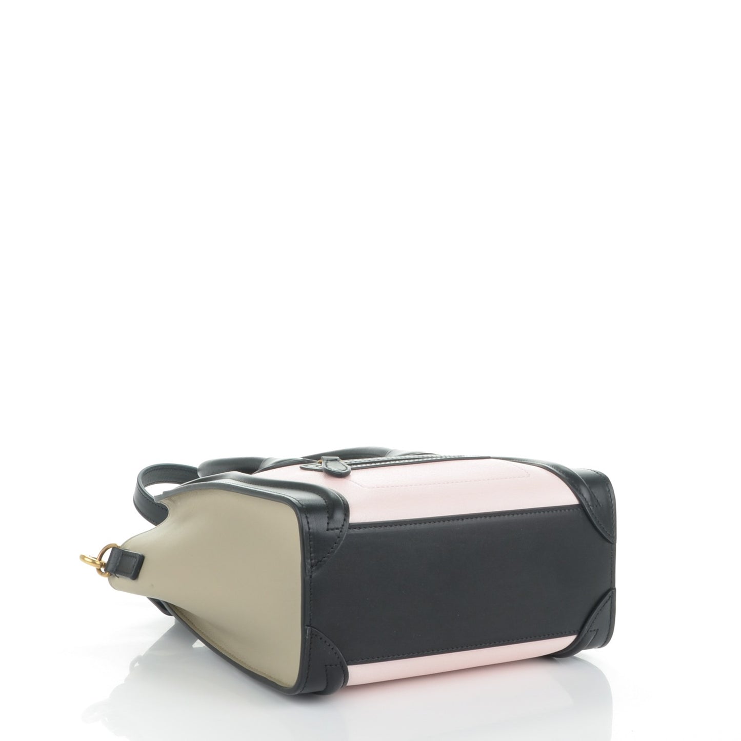 Smooth Drummed Calfskin Nano Tri-Color Luggage Light Rose