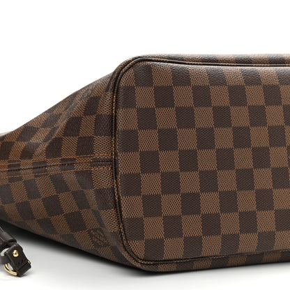 Louis Vuitton Damier Ebene Neo Neverfull MM Rose Ballerine 8 of 9