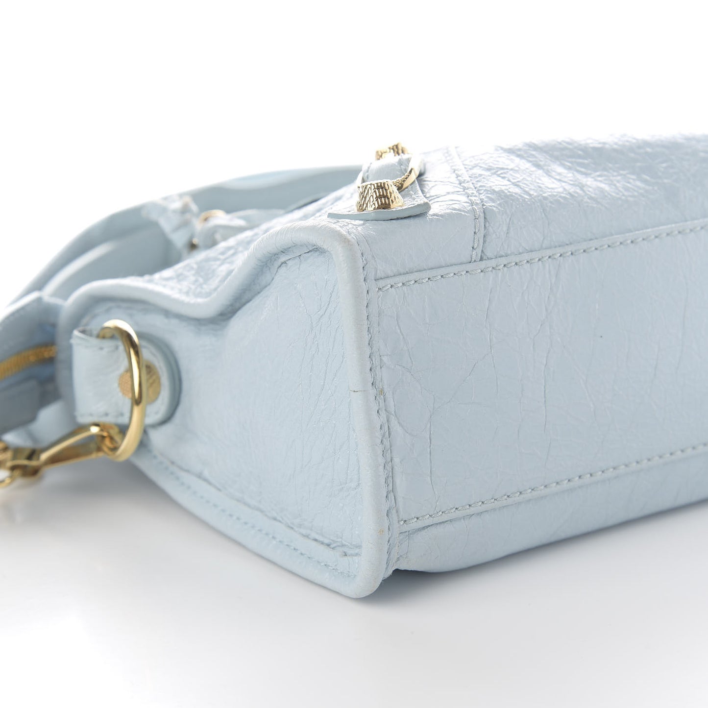 Agneau Giant 12 Gold Hardware Mini City Bleu Dragee