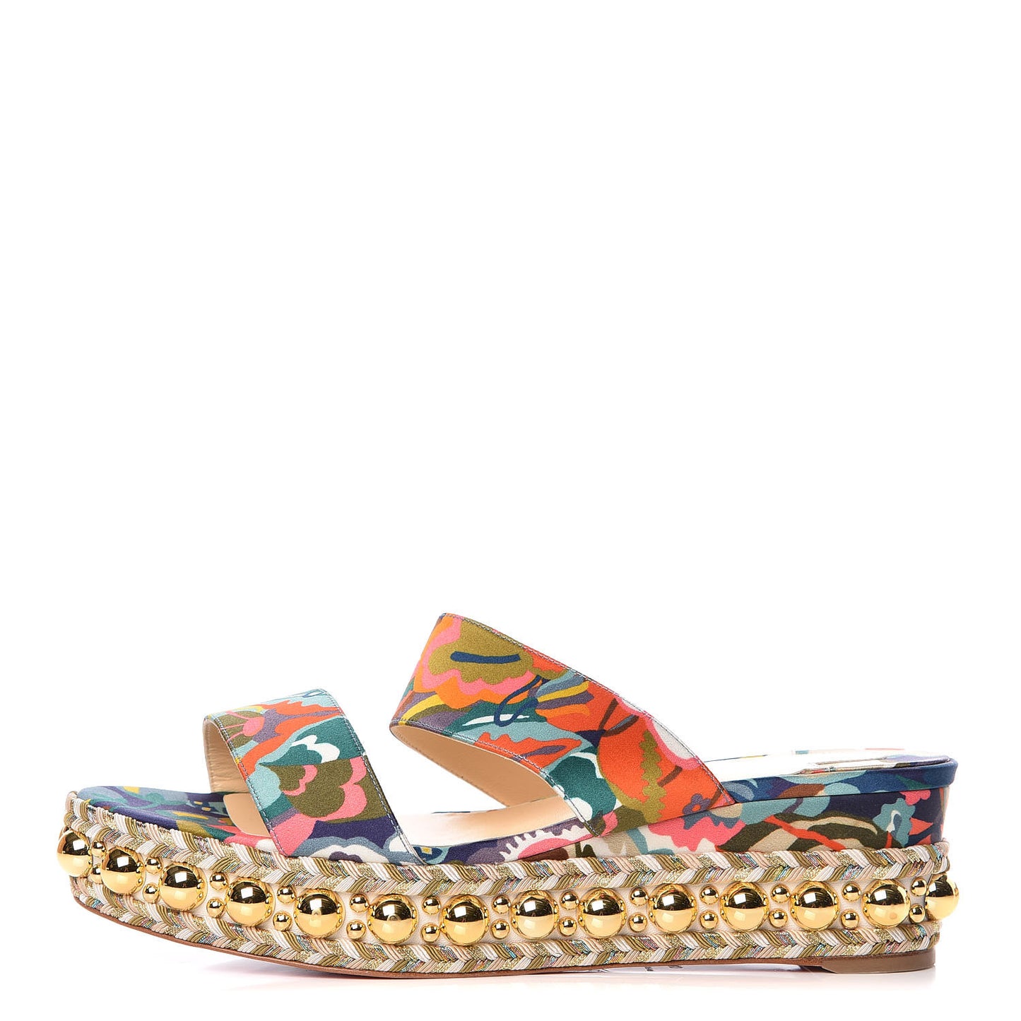 Satin Wallpaper Janitag 60 Platform Slide Sandals 40 Charlotte