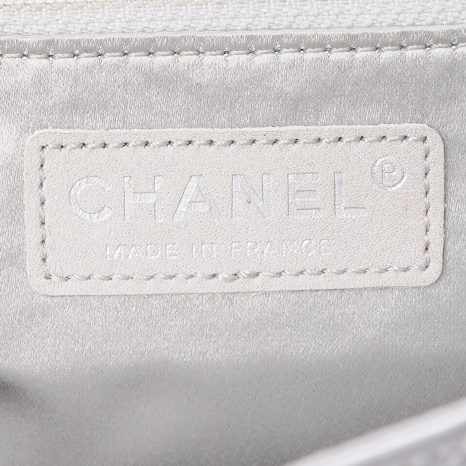 Chanel Metallic Lambskin Quilted Medium Leo Lion Flap Clutch Silver 6 of 8