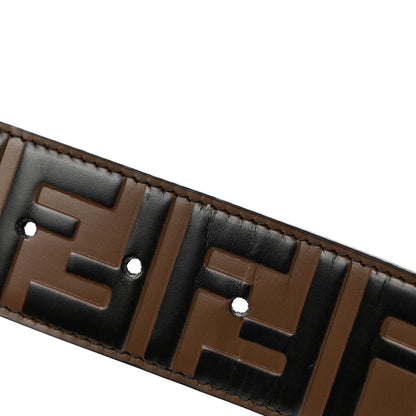 Fendi Vitello Century FF 1974 Embossed Buckle Belt Maya 9 of 9