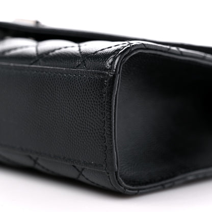Saint Laurent Grain De Poudre Textured Mixed Matelasse Triquilt Medium Monogram Satchel Black 9 of 10