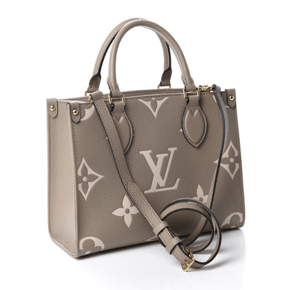 Louis Vuitton Empreinte Monogram Giant Onthego PM Tourterelle Creme 3 of 10