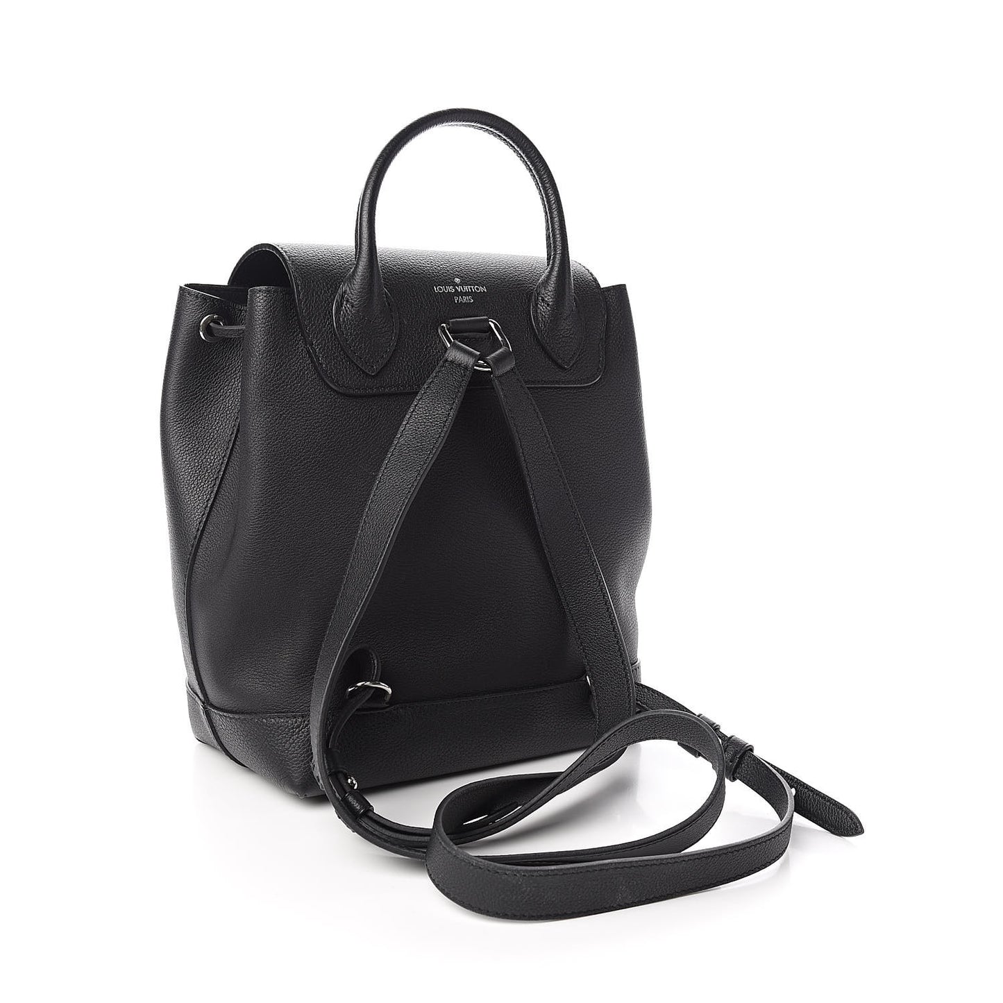 Calfskin Lockme Backpack Black