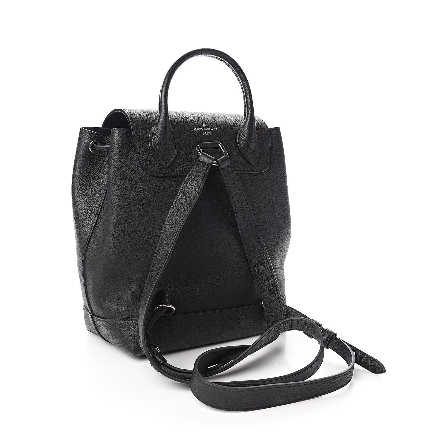 Louis Vuitton Calfskin Lockme Backpack Black 3 of 10