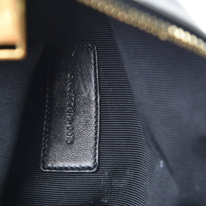 Saint Laurent Calfskin Lipstick Print Monogram Pouch Black 7 of 9