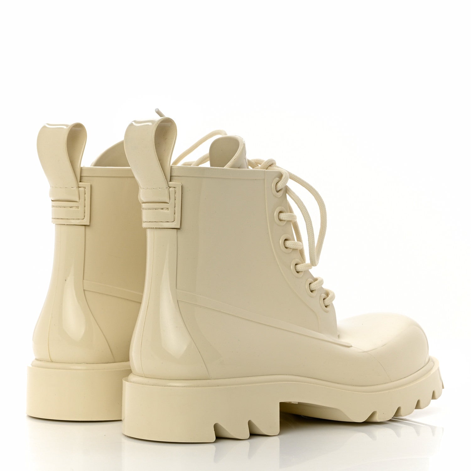 Bottega Veneta Rubber Stride Ankle Boots 38 Sea Salt 4 of 8