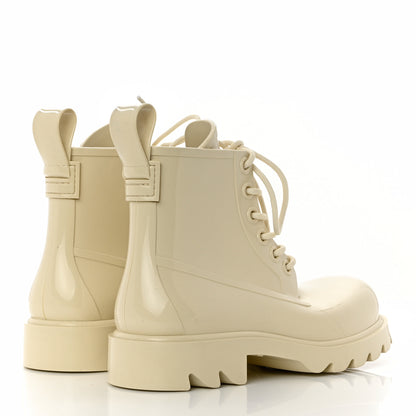Bottega Veneta Rubber Stride Ankle Boots 38 Sea Salt 4 of 8